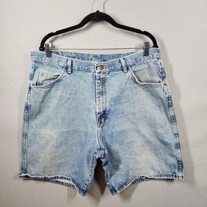 Vintage Wrangler Shorts Mens 38 Denim High Rise Cutoff Jean Classic 90s